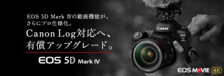 5D Mark4にCanon Logを追加搭載!6月下旬から受付