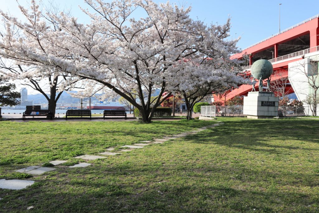 ポーアイ北公園の桜