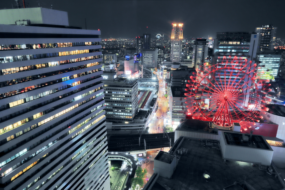 ヤフー大阪 富国生命ビルからの夜景