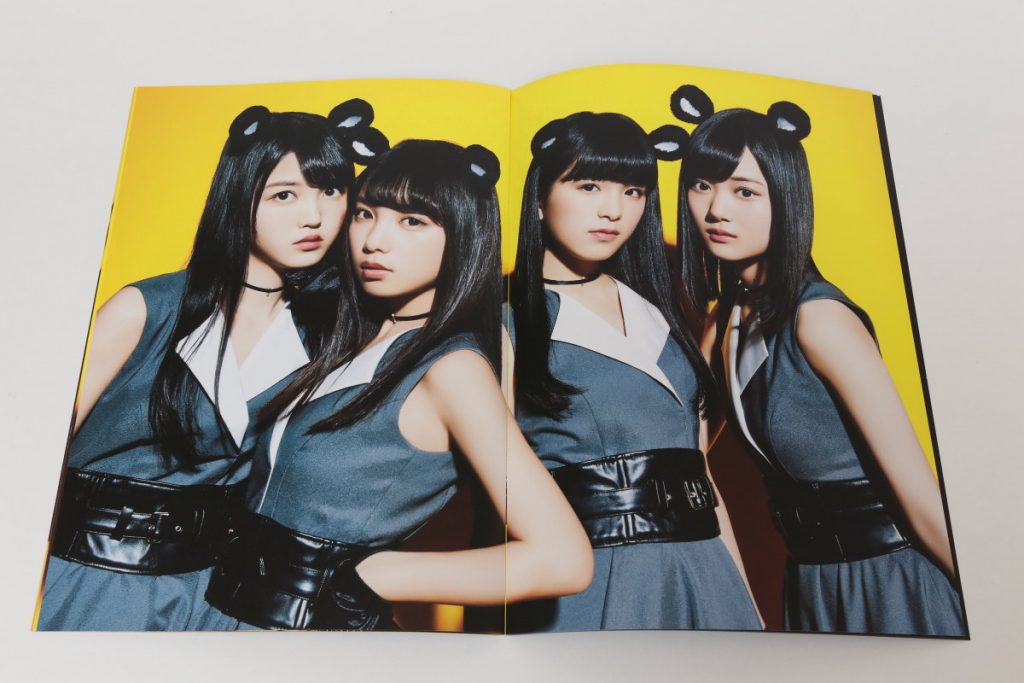 アイドル乃木坂46扮する「マウスバンド」のリーフレット