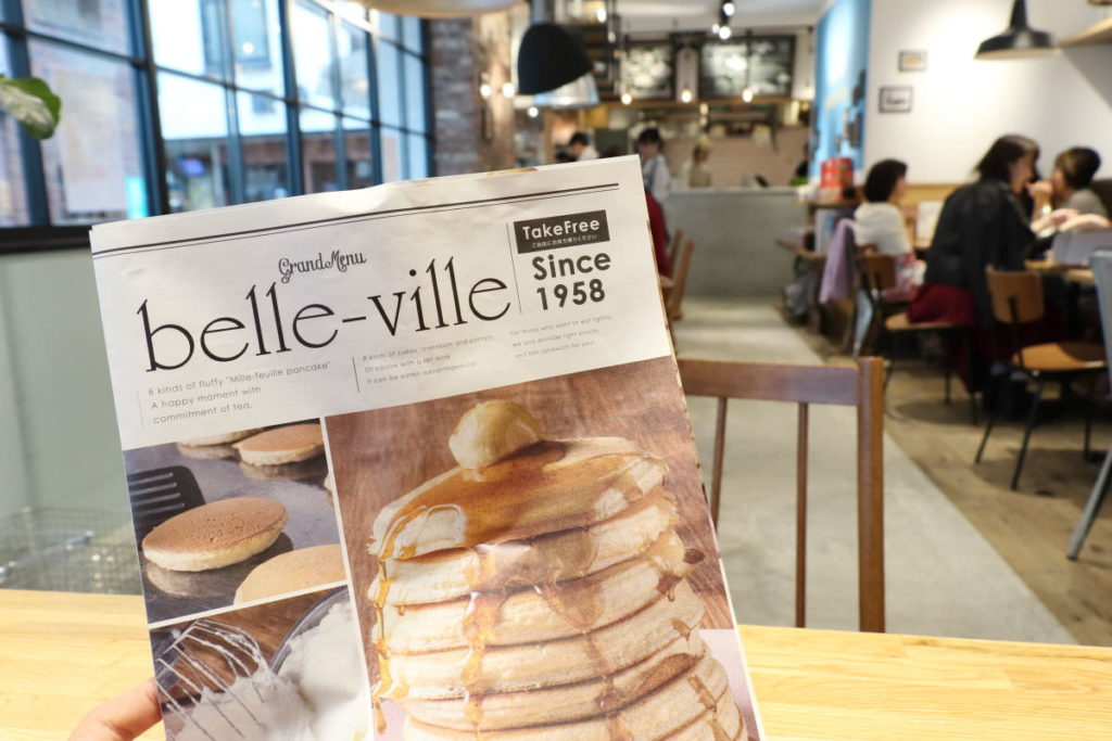パンケーキカフェ「ベルヴィル」belle-ville 内観