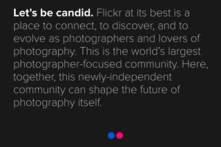 Flickr Let's be candid.