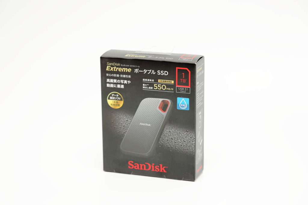 エクストリームポータブルSSD パッケージ SanDisk Extreme Portable SSD