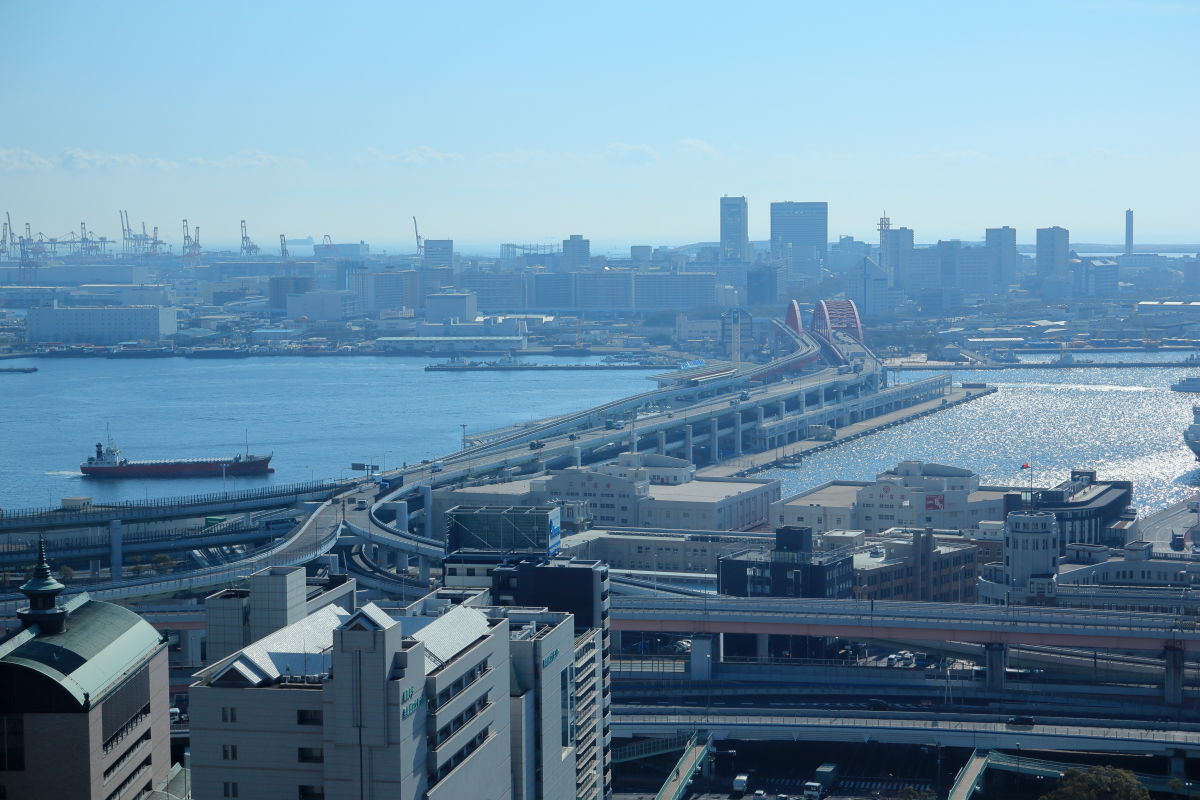 神戸市役所展望ロビーからの眺め