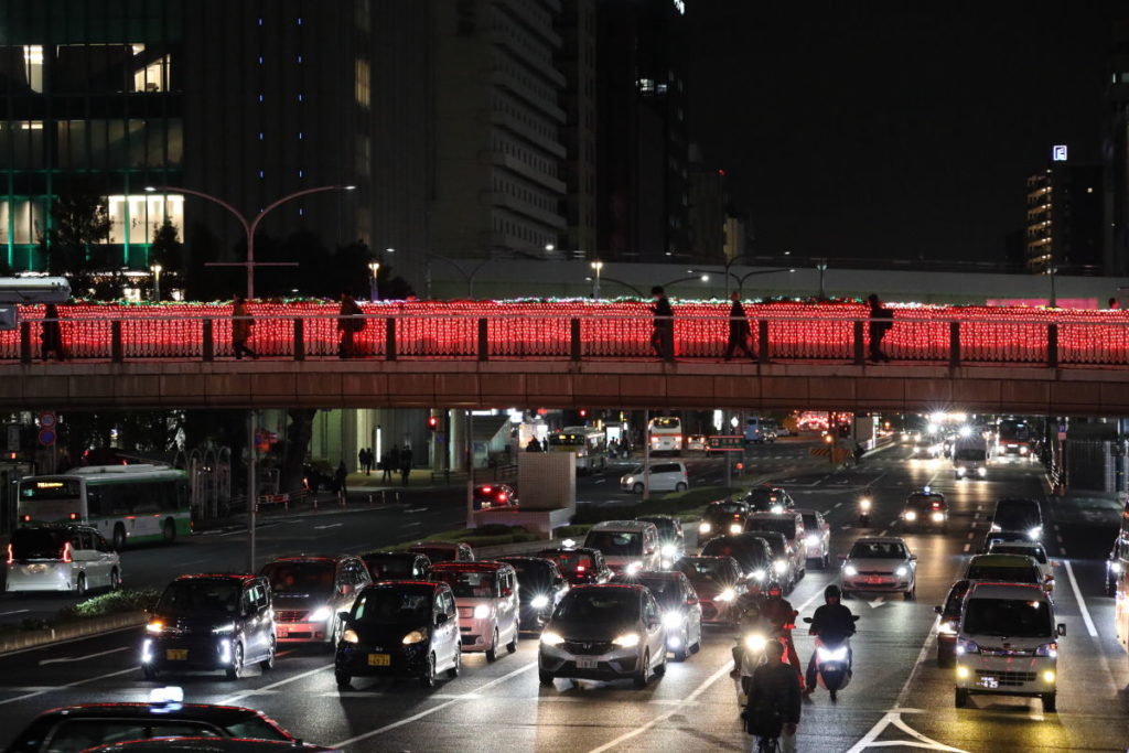 神戸三宮駅南イルミネーション「1,000mの光の回廊～KOBE LIGHT MESSAGE～」corridor1