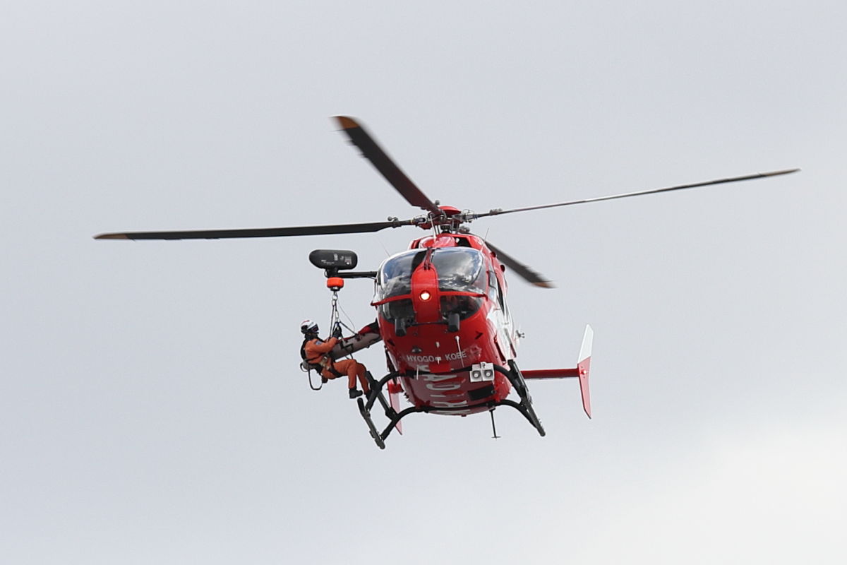 神戸市消防出初式 2020年1月5日 ヘリコプター