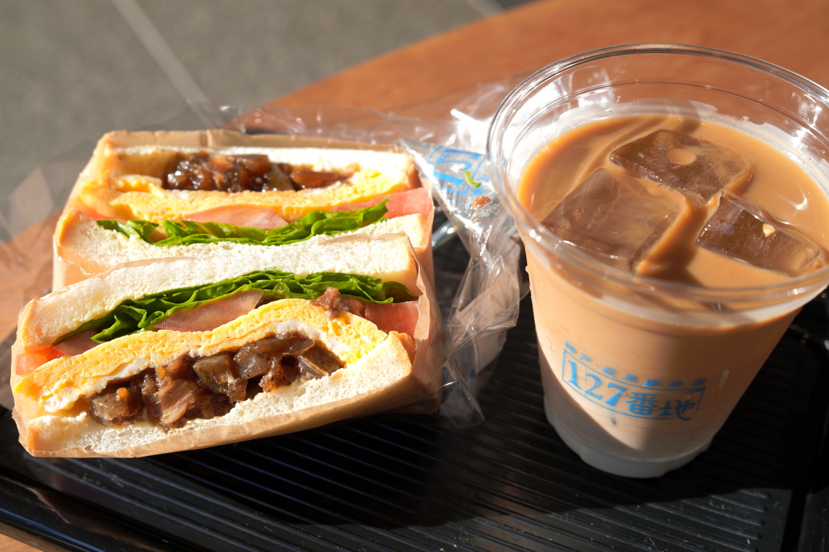 萩原珈琲127番地の「神戸下町サンドイッチ」