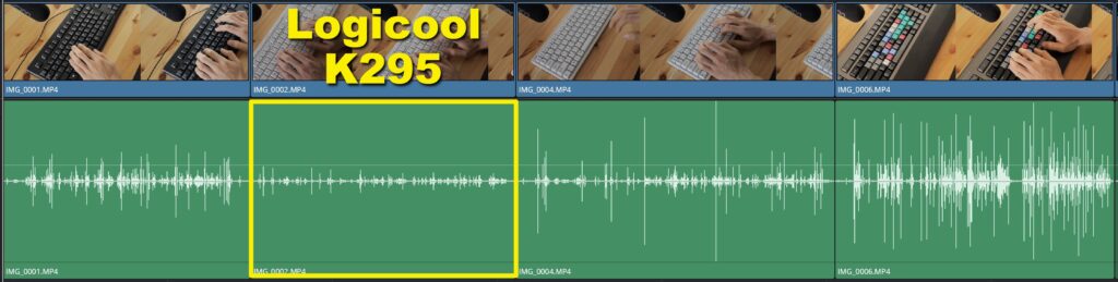 音の大きさ比較 Logicool 消音キーボード K295 音の大きさ比較