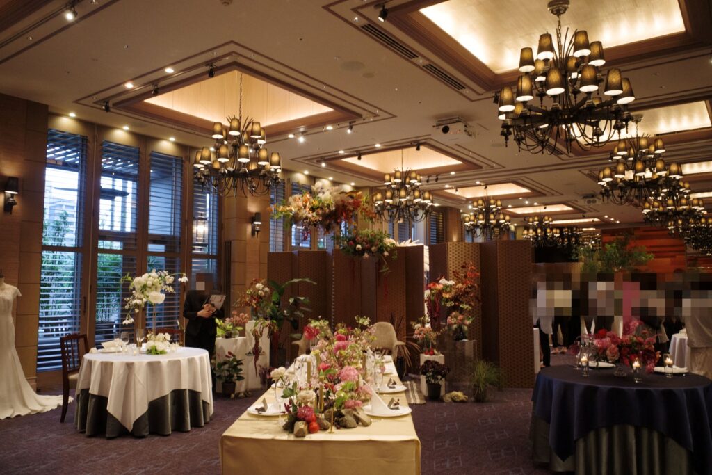 フラワーコーディネートの展示 オリエンタルホテル神戸 アイテムフェア