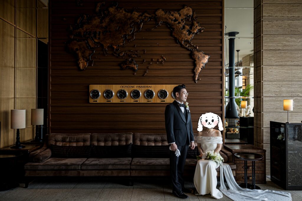 オリエンタルホテル神戸１７階　結婚式の当日前撮り