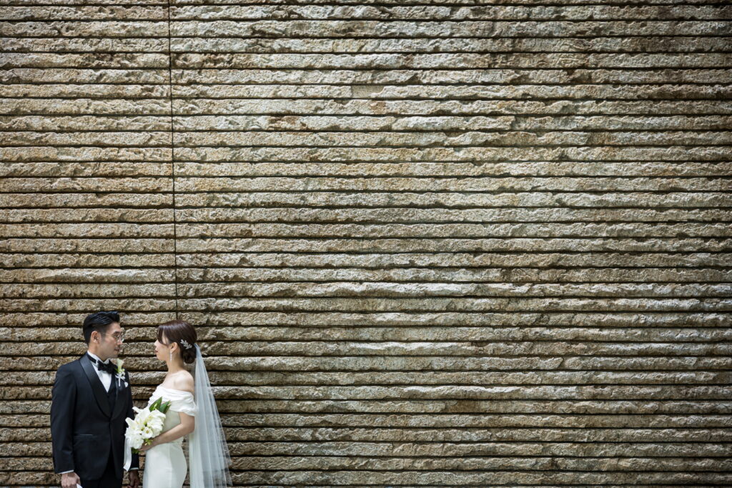 オリエンタルホテル神戸のチャペルにて結婚式　当日前撮り