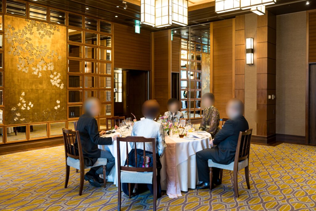 オリエンタルホテル神戸　ウェディングの披露宴会場　ロイヤルボールルームイースト