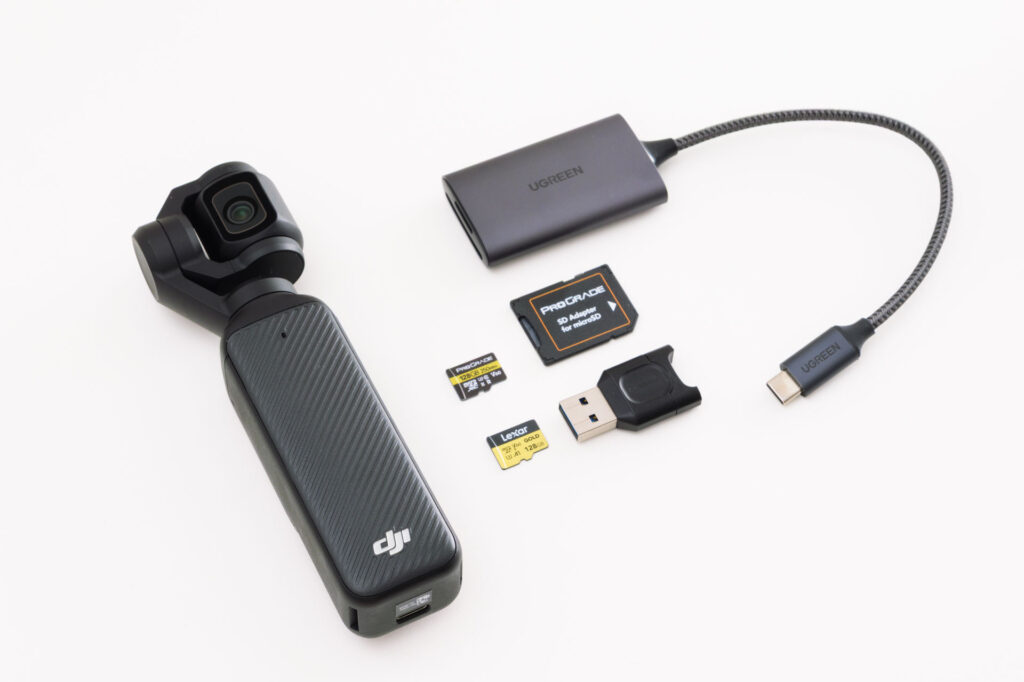 Osmo Pocket 3用におすすめのmicroSDカードとカードリーダー