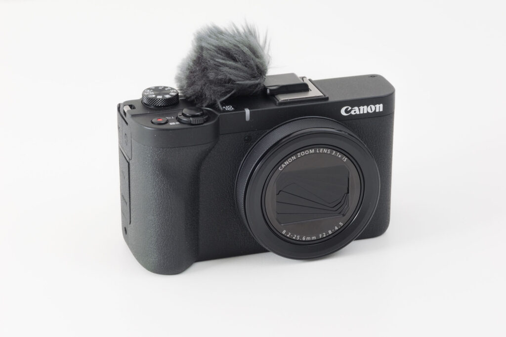 マイクとウインドスクリーン Canon PowerShot V1 コンデジ Vlogカメラ