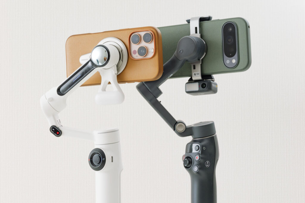 スマホジンバル比較 Insta360 Flow 2 ProとDJI Osmo Mobile 8