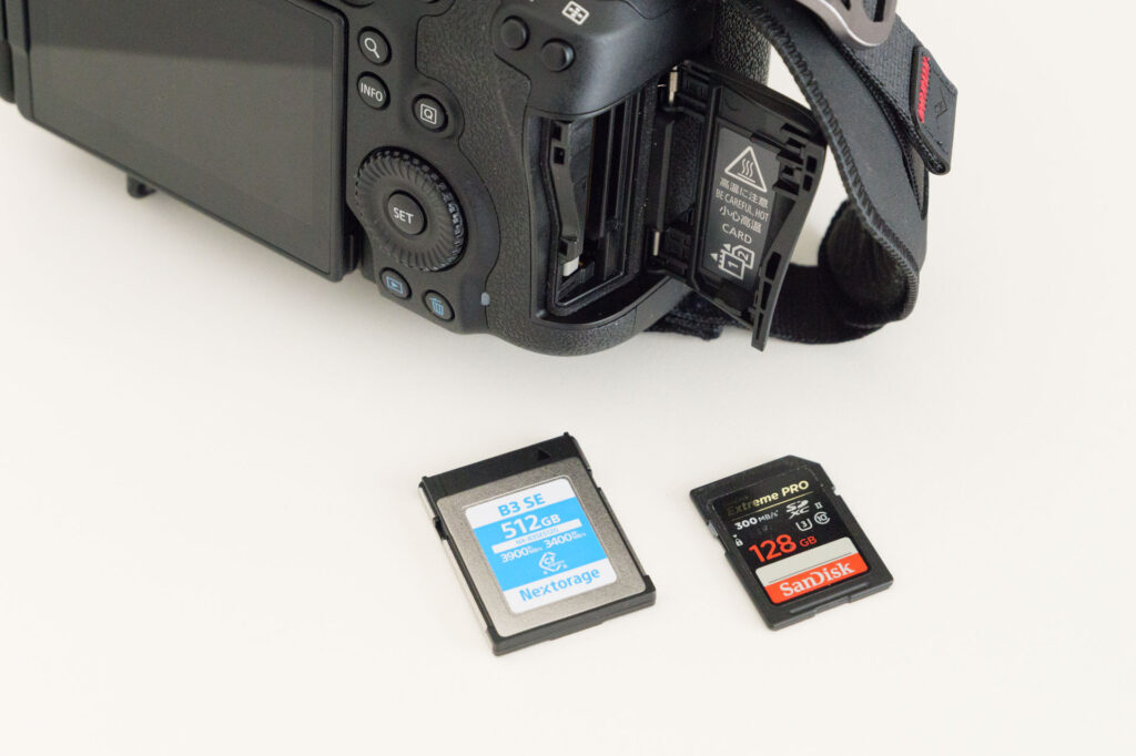 EOS R6 Mark IIIに使っている記録メディア【CFexpressって必要？】
