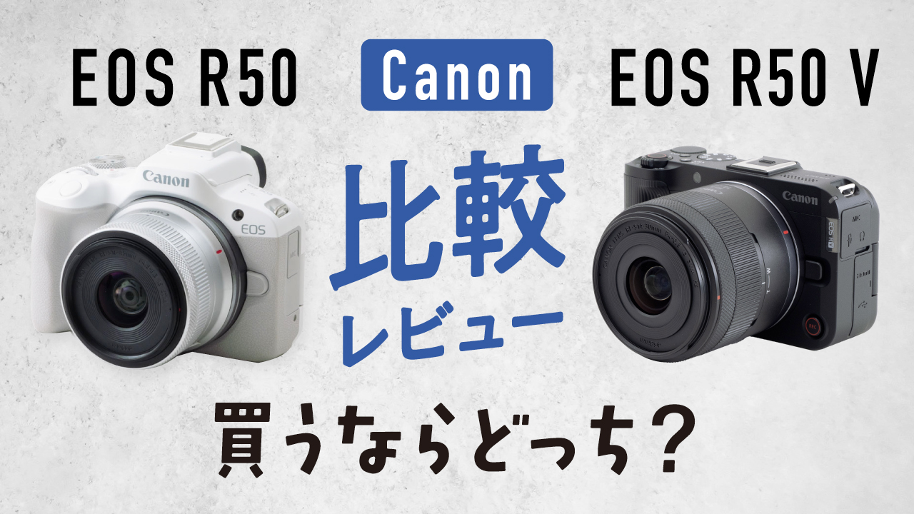 EOS R50VとEOS R50の違いは？性能やデザインを比較してみた